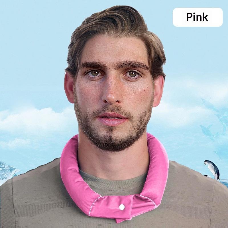 Cooling Neck Wrap With Button Fastener Instant Ice Neck Towel For Outdoor Sports Summer Activities Instant Cold Cooling Scarf
