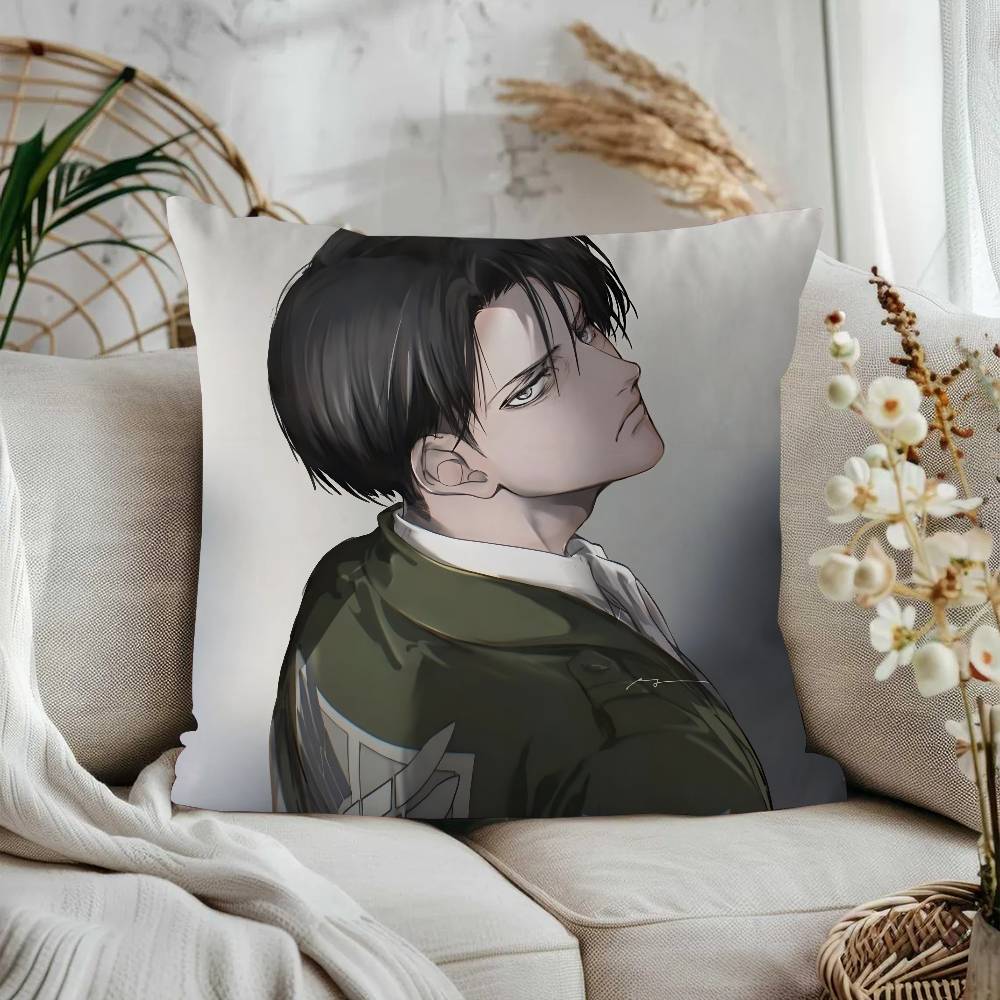 Levi Ackerman Pillow Cover Sofa Cushion Cover Home Room Decoration Children Gift