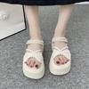 Fashion 8CM Heels Wedge Slides Sandals Women Casual Outdoor Slippers Female Summer Non Slip Beach Slippers Walking Chunky Shoes Woman