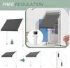 YODOLLA Retractable Manual Awning 2x1.2m - UV Resistant, Easy Installation, Stable Aluminum Frame - Dark Grey