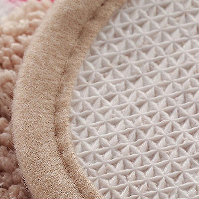 Flower Pattern Bathroom Mats Water Absorbent Kitchen Door Pads Thicken Living Room Rugs Pastoral Style Bedroom Carpet Anti-Slip