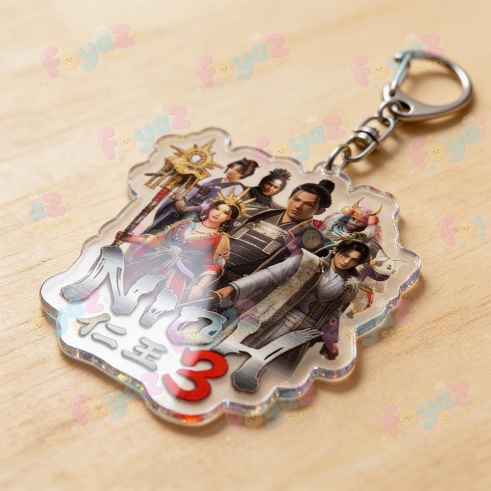 

Fahion Game Nioh 3 Keychains for Accessories Bag Charm PC Gamer Warrior Keyrings Jewelry Fans Friends Gifts