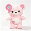 Soft Bear Plush Toy Patchwork Bear Stuffed Doll Kawaii Button Bear Plush Doll  Birthday Gifts