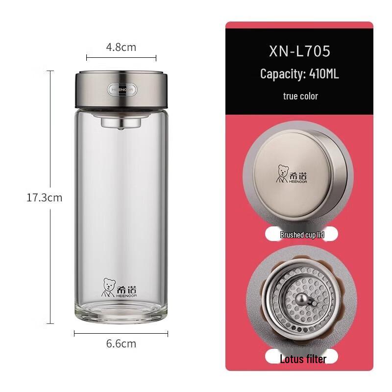 Sino Single-Layer Portable Glass Car Cup