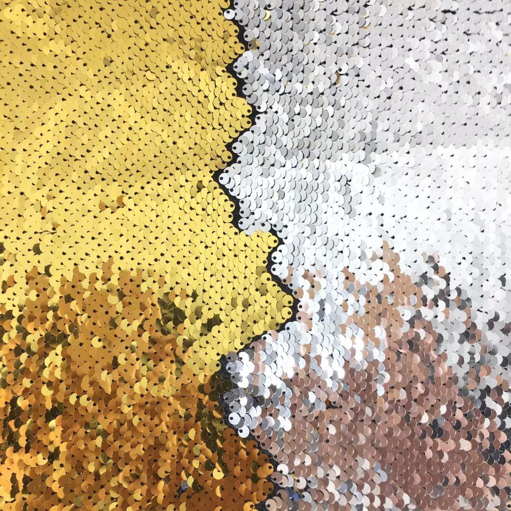 5mm Double-sided Flip-on Sequin Fabric for DIY Clothing, Bags ,background Wall Decoration of The Home