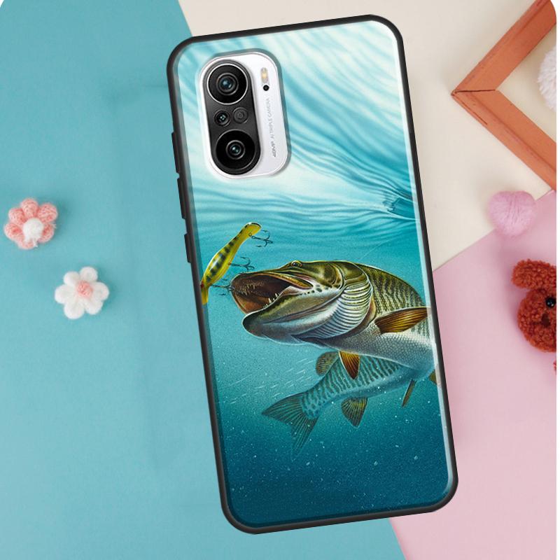 Fish Fishing Case For Xiaomi Mi 11T 12 Pro 12X Mi 11 Lite Ultra Cover For POCO X3 Pro X4 GT M3 M4 F3