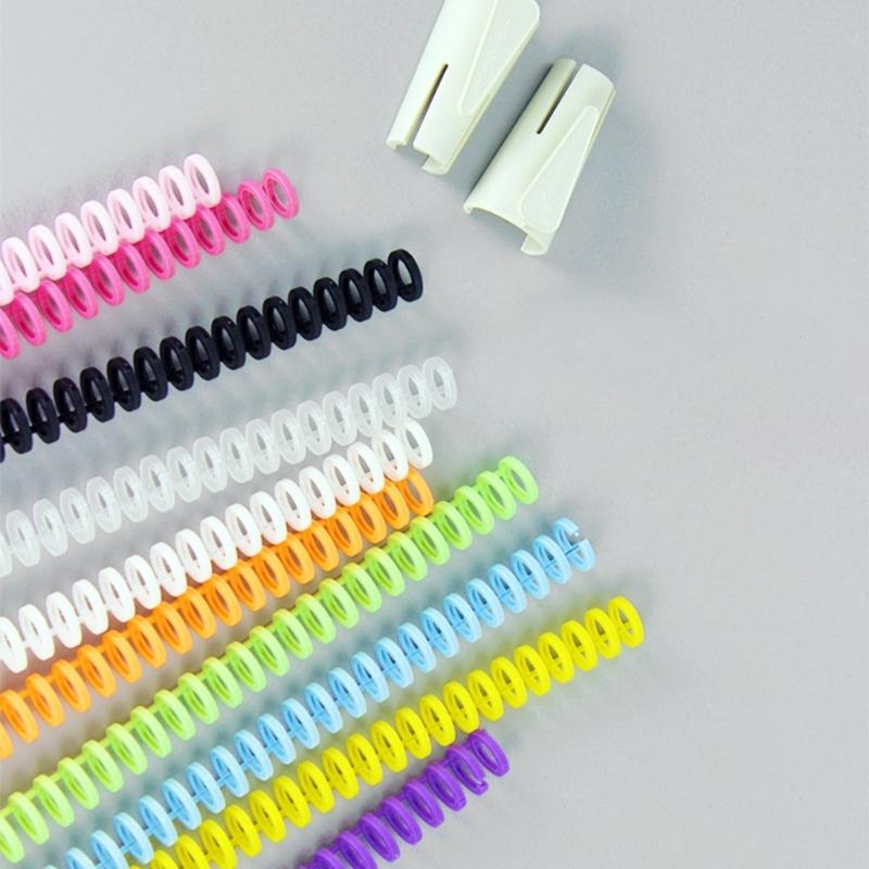 5Pcs 12mm Plastic Binding Comb 30 Rings Binding Coil 30-Rings Binder Spine for Refillable Journal Planner Notebook
