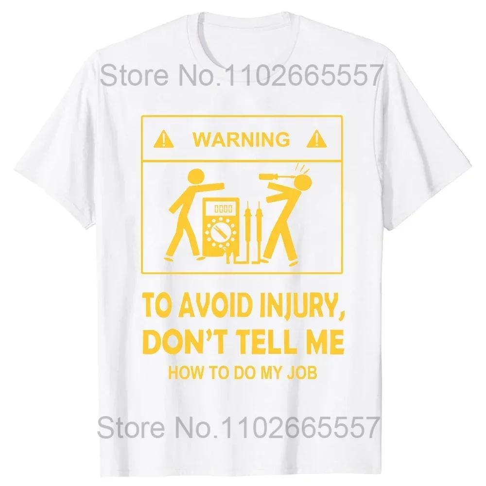 T-shirt Électricien Homme Restez Mis à la Terre Drôle Nerd Ingénieur Cadeau T-shirt Manches Courtes Normales Homme Hauts T-shirts Coton Vêtements Homme