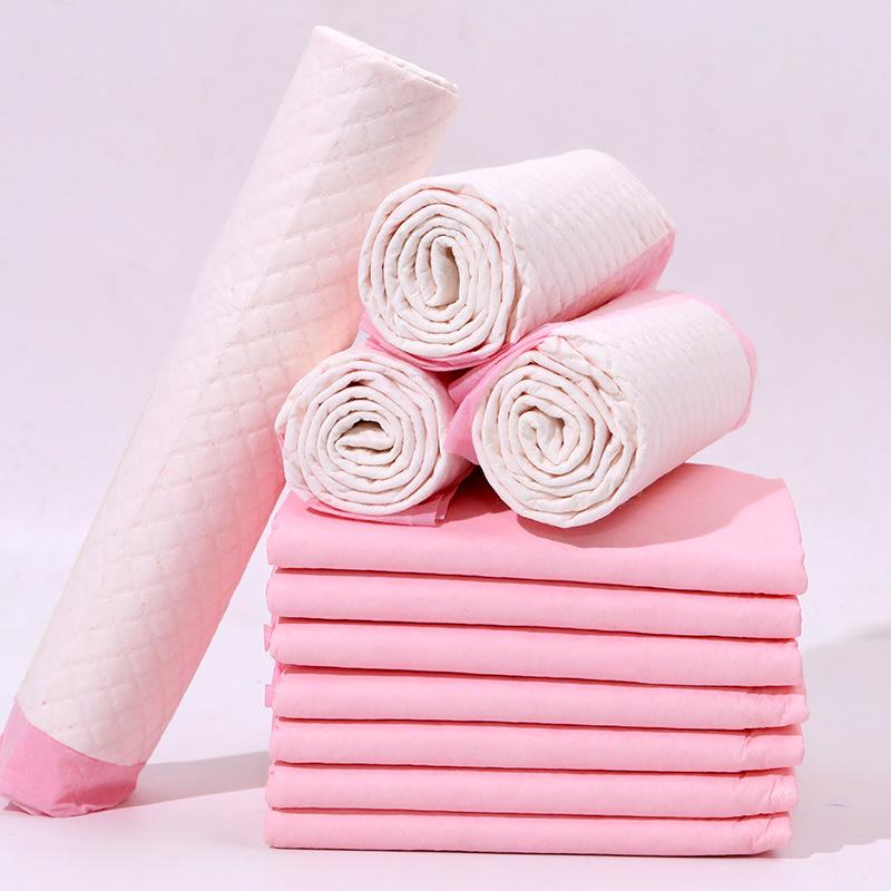 Thickened Deodorizing Dog Urine Pad - Super Absorbent & Leak-Proof Diaper for Pets Pink Thickened M 45x60cm, 50 pcs/pack