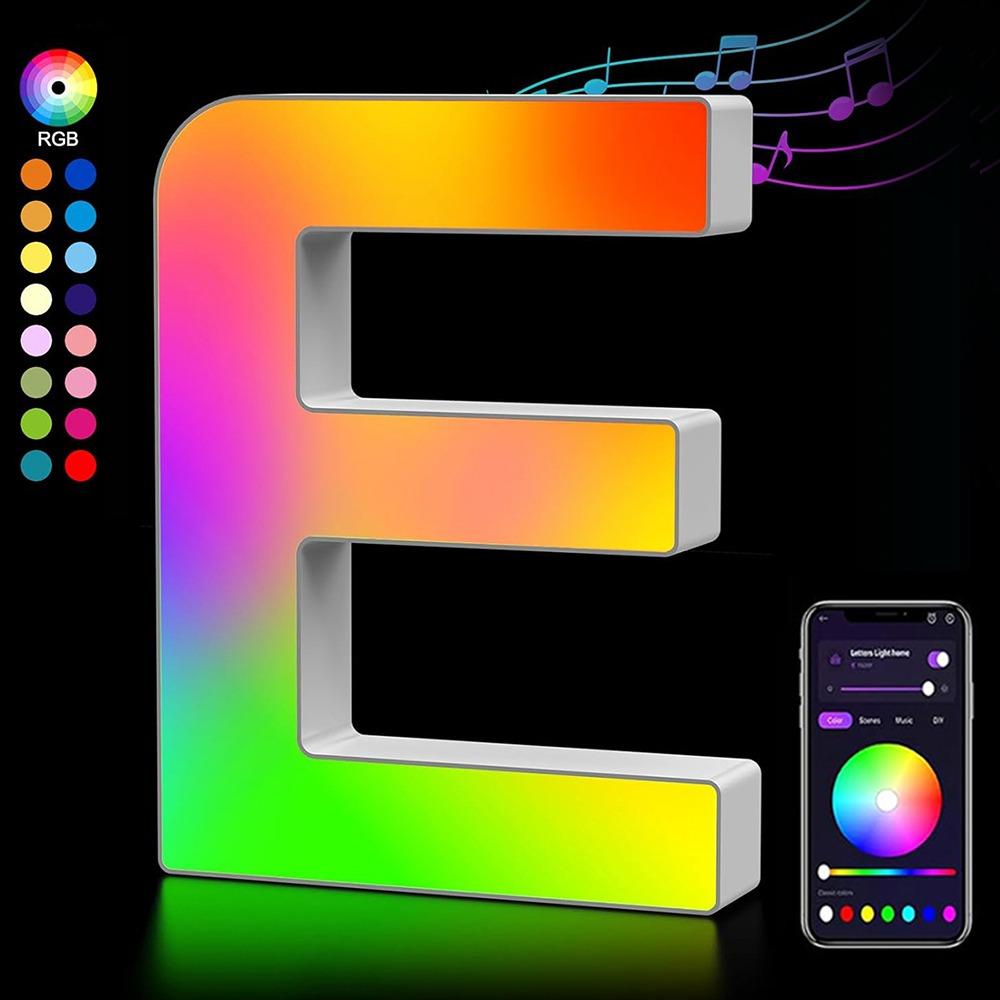 Name Letter Alphabet Light Smart Number Lamp MeRGBW App LED Letters Light Game