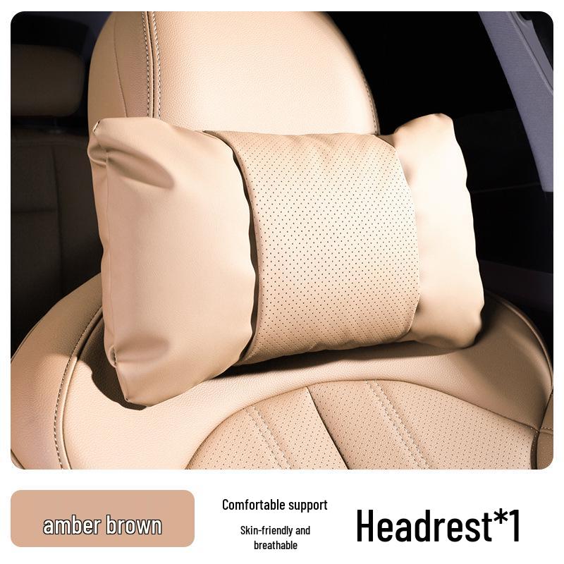 Compatible with Denza D9 headrests, N9 neck supports, Z9GT seats, and N7 lumbar supports; universal leather sets included.