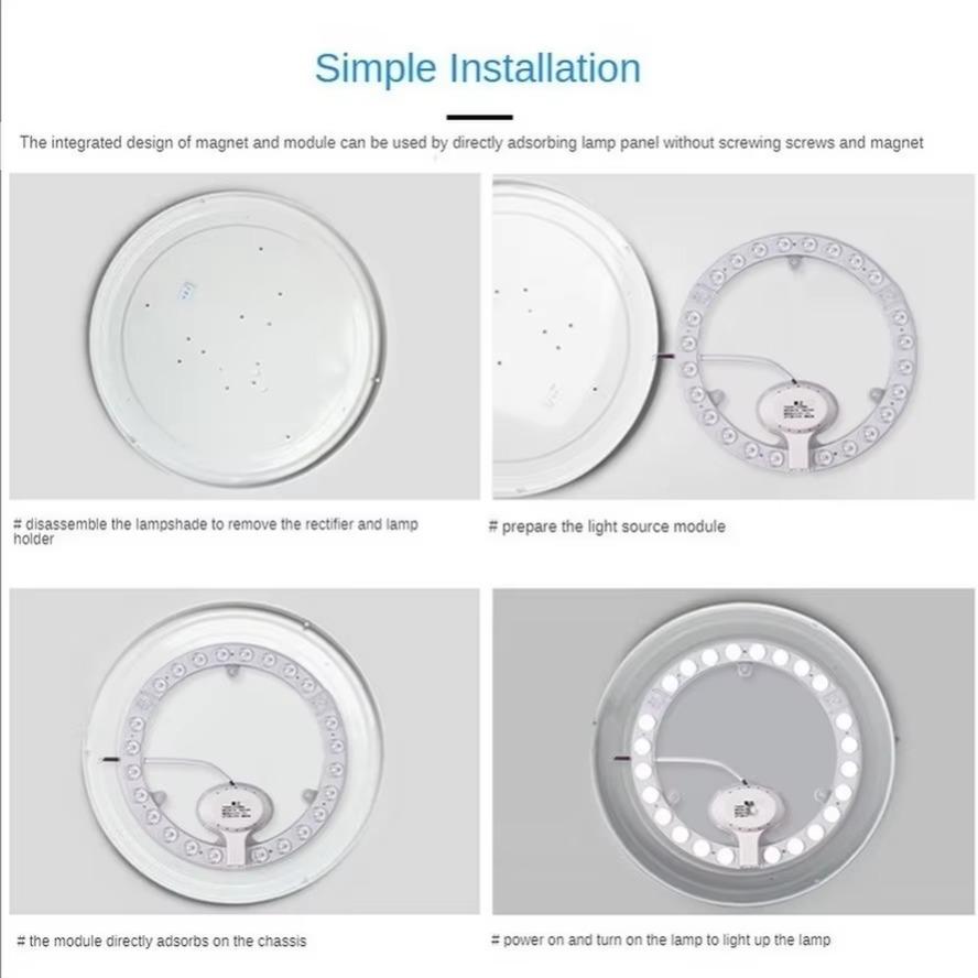 Modulo LED ad Alta Luminosità Pannello ad Anello LED Luce Circolare AC220V-240V Pannello Circolare LED per Soffitto La Scheda Lampada Circolare