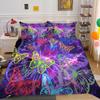 3D Printing Bedding Single Double Bed Full Size Pillowcase and Quilt Cover 2/3 Pieces of Microfiber Insect Printing Comfortable Home Decoration