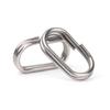 Swivel Stainless Steel Fishing Lure Split Oval Split Rings Fishing Hanging Snap Fishing Connector