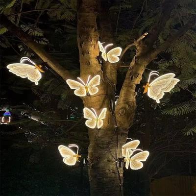 Fixed Model Outdoor Led Lamp Butterfly Shape Lighting  Garden DIY Decoration