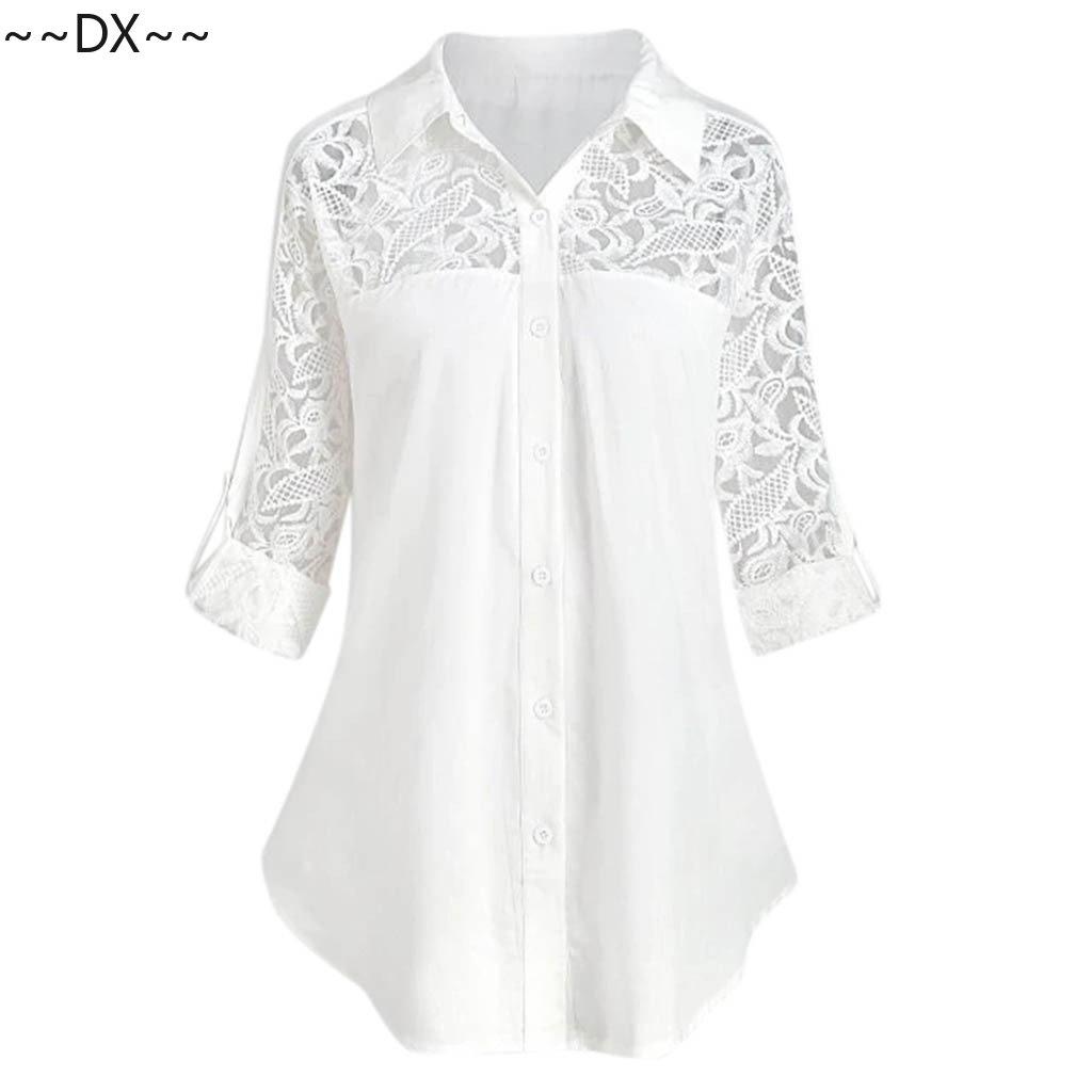 DX~~~cămașă mare pentru femei, cu dantelă pentru femei