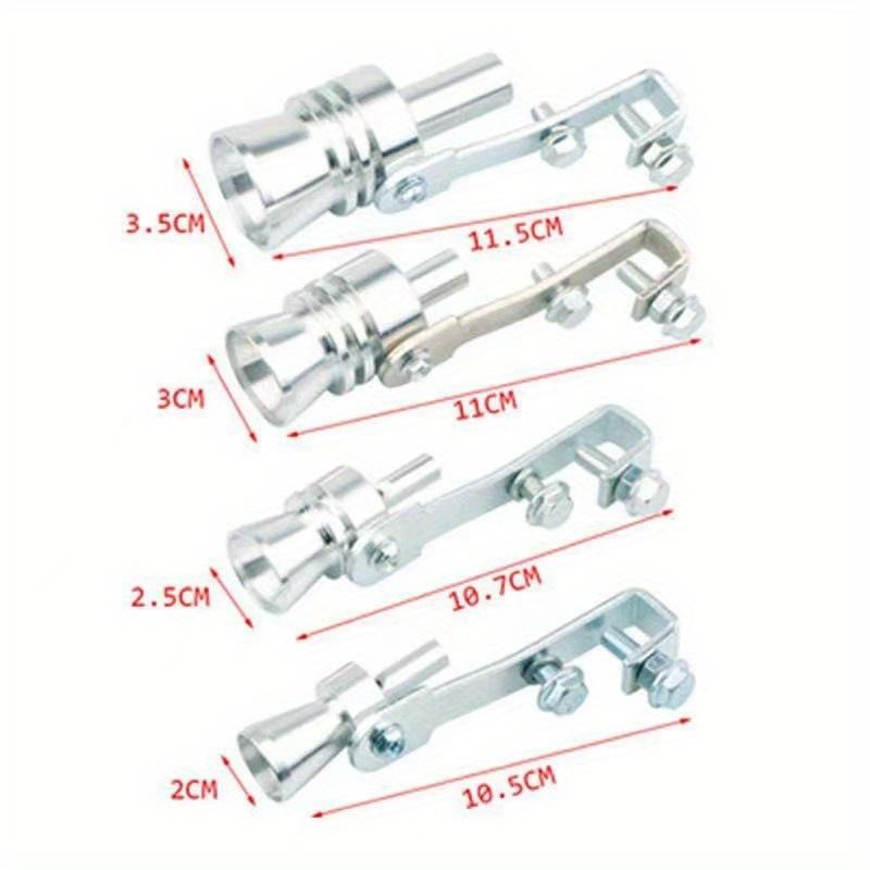 Modified Exhaust Non Sound Wave Simulator 2Pcs Motorcycle Tail Throat Turbo Whistle Car Exhaust Pipe Sounder Easy Installation