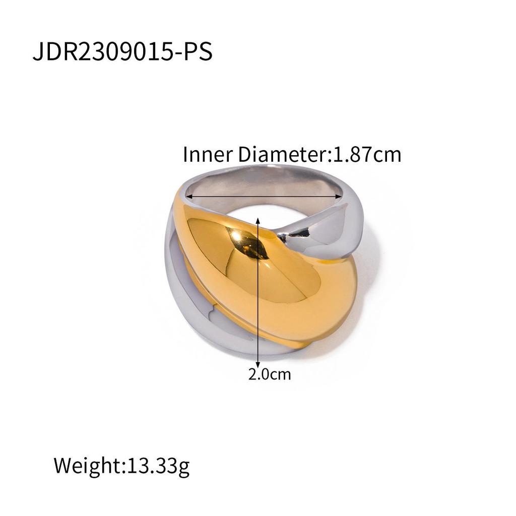 Jieding 18K Gold Stainless Steel Luxury Titanium Ring for Women
