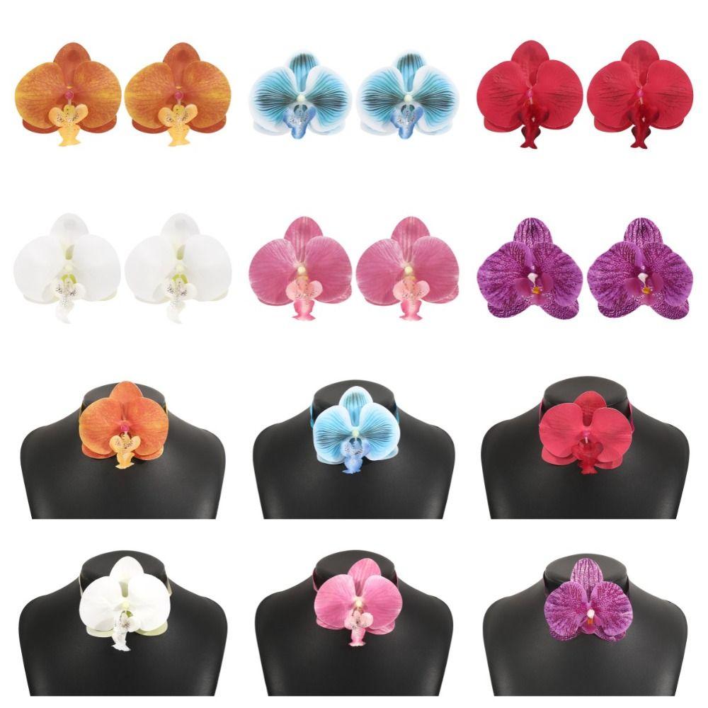 Jewelry Accessories Flower Choker Minority Design Ribbon Necklace  Wedding