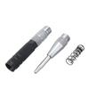 Automatic Center Punch With 2 Pcs Spare Punch Black Silver Dot Punch Spring Loaded Tool Adjustable Woodworking