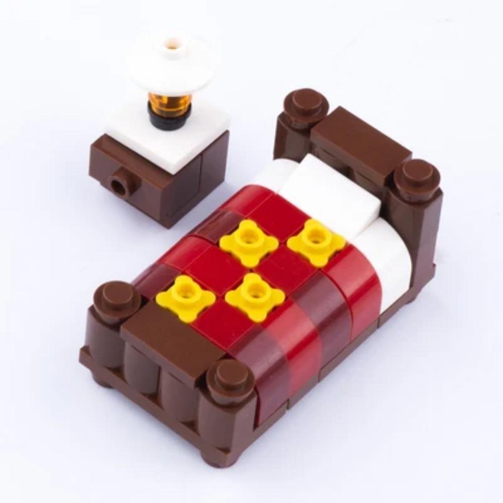 MOC City Scene Building Block Furniture TV Refrigerator Washing Machine Game Console Bed Sofa Vacuum Cleaner Mini Toy Brick K028