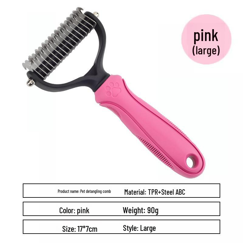 Tier Entwirrkamm für langhaarige Katzen & Hunde - Ideal zum Entfernen loser Haare