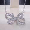 CAOSHI Exquisite Bowknot Shape Pendant Women's Party Necklace Elegant Valentines Gift for Girlfriend Daily Accessories Wholesale