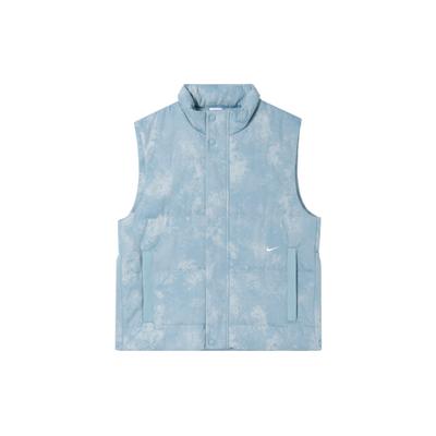 Water-Resistant Basketball Warmth Elegant Jacquard Vest Men Vests Denim-Blue-Green White HF7721-464