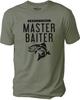 Master Baiter Shirt Man Bass Fishing Novelty Sarcasm Graphic Funny T-Shirt Tee Unisex T-Shirt