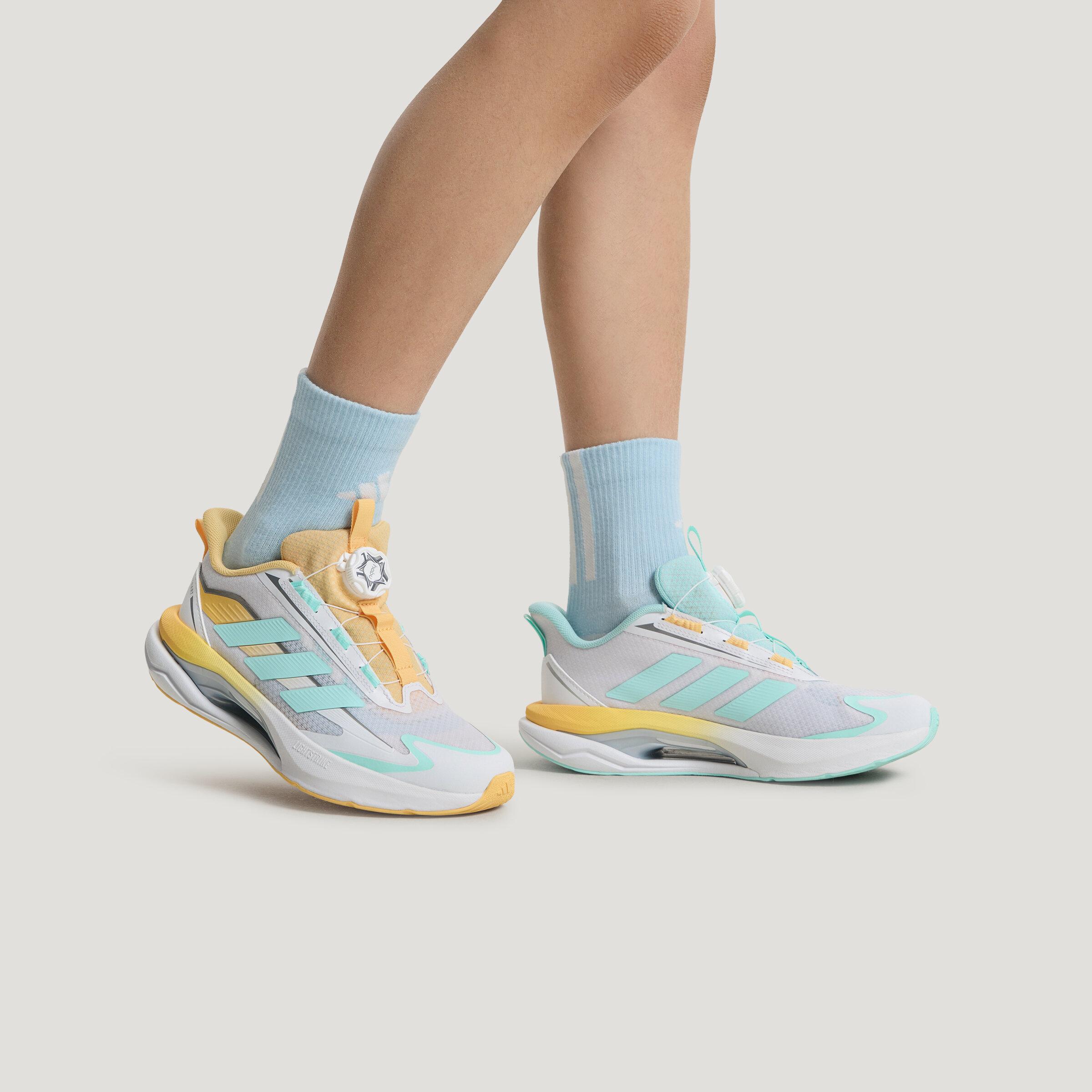 Adidas Lightdart Habu Fabric Low top Running Shoes Yellow White Blue K 31