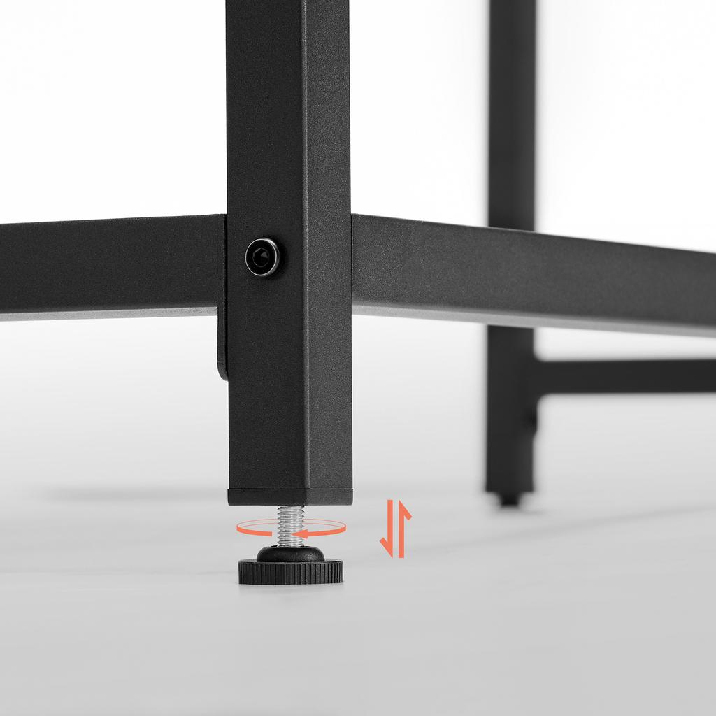 VASAGLE Writing Desk, Computer Desk, Small Office Table, 80 x 50 x 75 cm, Study, Home Office, Simple Assembly, Steel, Industrial Design