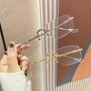 New Fashionable Reading Glasses Rectangular Frameless Design Degree Range From+1.0 To+3.0 Suitable for Daily Wear