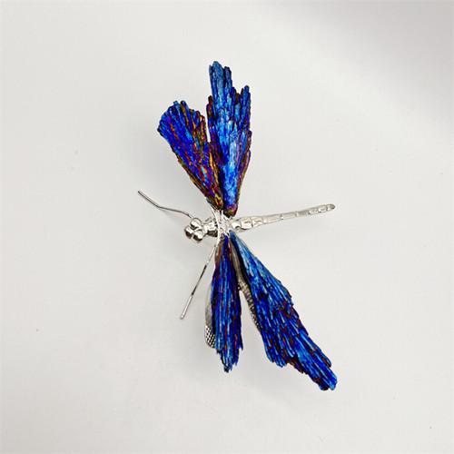 

Crystal Dragonfly Natural Crystal Handmade Handicraft Ornaments Simulated Insects Golden Dragonfly Decorative Figurines