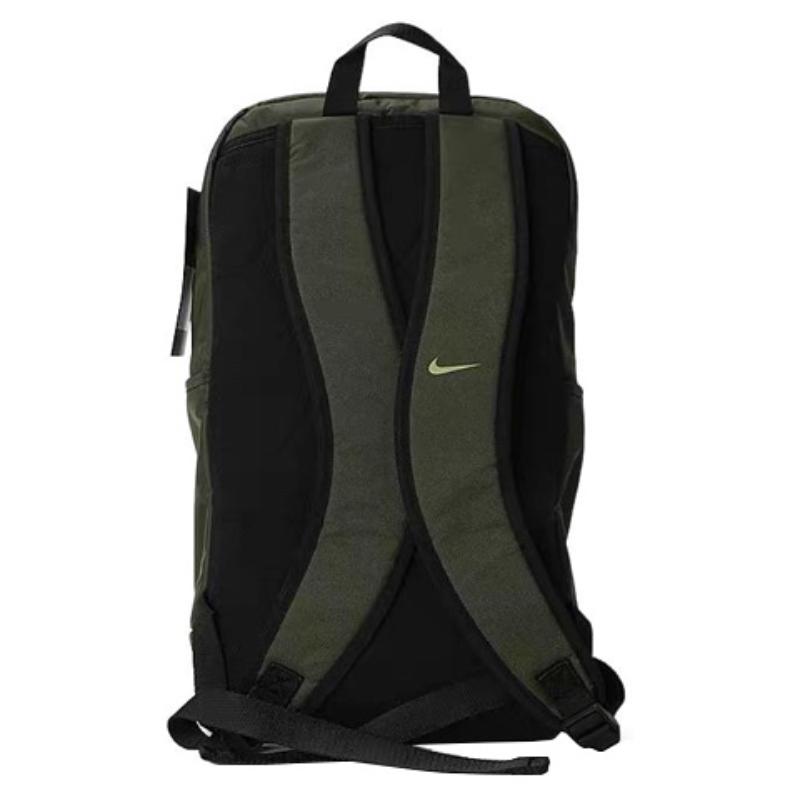 Nike Polyester Backpack Regular Unisex Army Green Casual