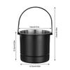 Thickened Ice Container 1.6L Professional Ice Bucket Premium Stainless Steel Ice Bucket  Bar