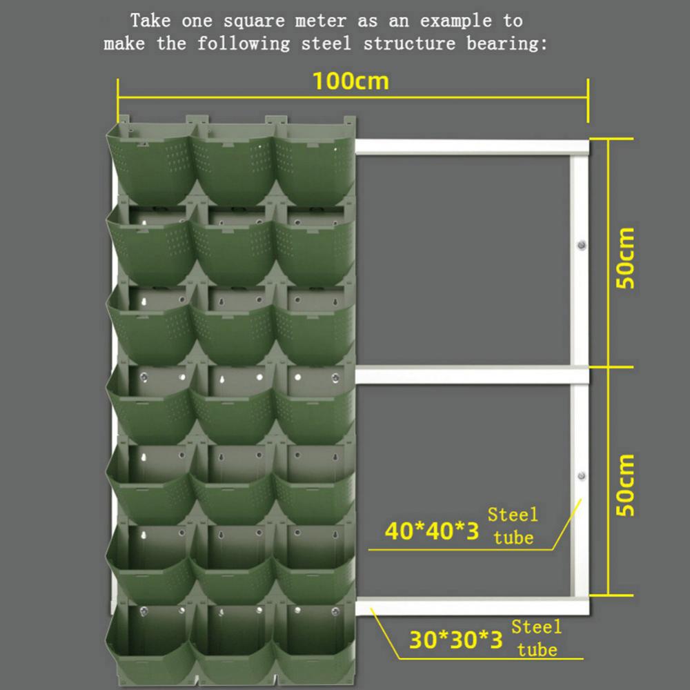 Outdoor Three-dimensional Flower Pot Greening Container Stacked Planting Box Enclosure Wall Vertical Greening Planting Trough