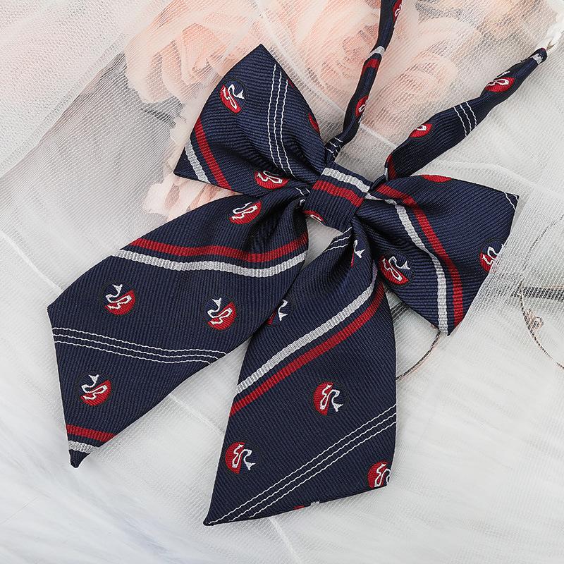 Jk Japanese Plaid Korean Version Of Collar Flower Graduate Female Collar Flower College Wind Streamer Jk Bow Shirt Accessories Sailor Suit
