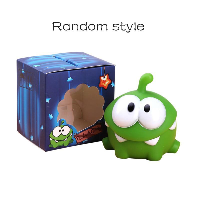 1 шт. Кавайная веревочная кукла-лягушка с большими глазами, мягкая животная игрушка-пищалка, ПВХ, лягушка-зеленая фасоль, детские игрушки, рождественский подарок