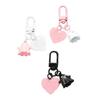 Halloween Cute Ghost Key Chain Cartoon Doll Pendant Love Key Ring Backpack Charms Car Decoration Bag Accessories