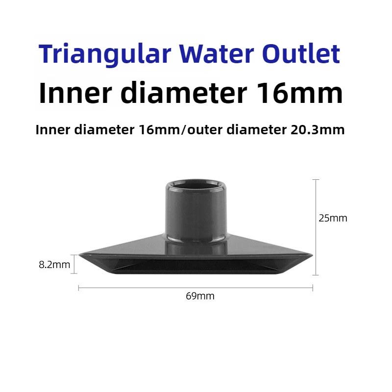 PVC Black Fish Tank Water Pipe Plastic Tube Fittings Elbow Joint Duck Bill Water Outlet Aquarium Accessories Water Inlet Pipes