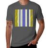 Art Deco Pattern In Purple And Golden Hues Tshirt Basic Plain Short Sleeve Crew Neck Tee Tshirt