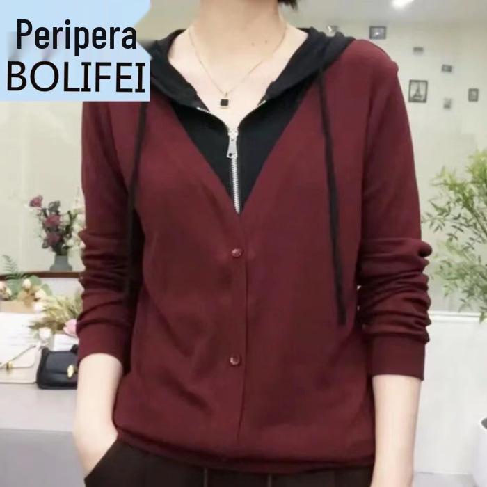 

2025 Осень Кашемировый худи на молнии до середины: Слимминг, Дышащий, Универсальный Лонгслив 4XL