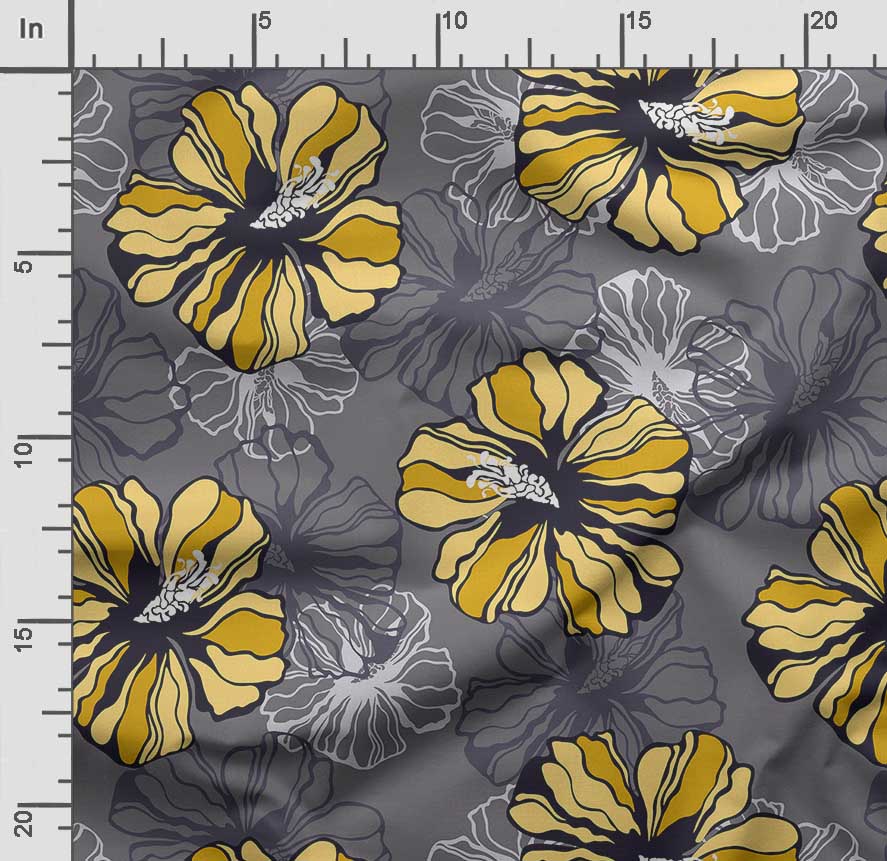 Soimoi Bird & Flowers Print,  Cotton Cambric, Quilting Fabric Sold by The Yard 42 Inch Wide, Medium Weight Cotton Fabric, Sewing  Supplies