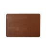 New woven plaid double-sided leather placemat teacup mat waterproof and oil-proof dining table mat western restaurant thermal insulation mat placemat