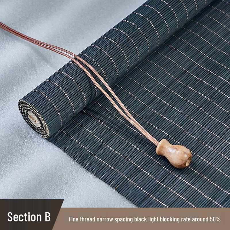 Bamboo Roller Blind Sunshade: Window or Door Curtain for Tea Rooms, Restaurants, Hotels - Ideal for Decoration and Partition.
