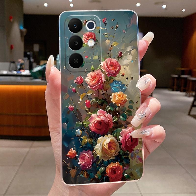 For Realme C85 Pro Case 2025 Clear Fashion Butterfly Flower Soft TPU Silicone Phone Cell Cover for RealmeC85 Pro 4G RMX5555 Case