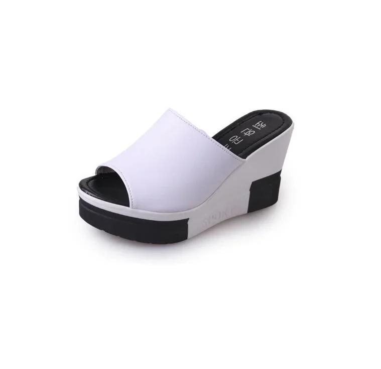 Fashion Flip Flops Women Shoes Slippers Platform Summer Shoes Open Toe Wedges Sandals Ladies Shoes Women Plus Size 35-40