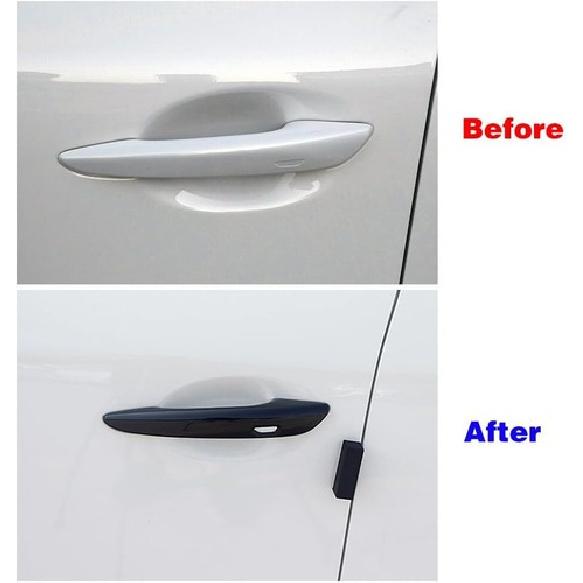 4Pcs Glossy Black Car Door Handle Cover Trim For Mazda 3 BP CX30 CX50 CX60 CX80