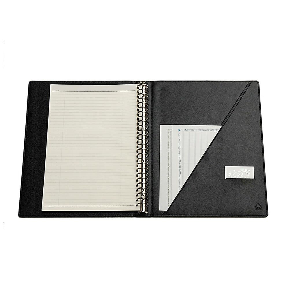 Collect Ring Binder, Genuine Leather, A4-L, KOVA A4, 30-Ring, Black, F-950V-BK