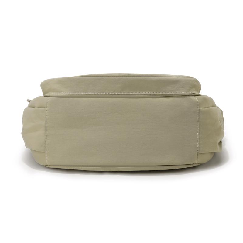 Bolso cruzado ligero de nailon para mujer con múltiples compartimentos con cremallera para viajes y uso diario